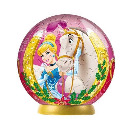 Пазл-шар Золушка и Белоснежка, 60 деталей, Новогодняя коллекция