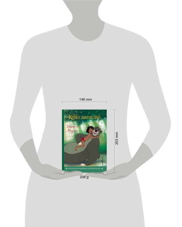 Книга джунглей. История Маугли. Книга для чтения с цветными картинками