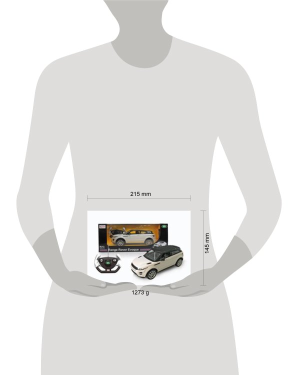 МАШИНА Р/У RASTAR RANGE ROVER EVOQUE 1:14 СО СВЕТОМ, ЦВЕТ В АССОРТ. В КОР. в кор.6шт