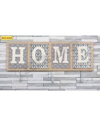 Ключница настенная "Когда все дома" 3 крючка (37*12 см) УД-2370