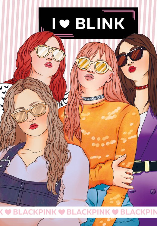 K-POP. Главные книги о корейской культуре Обложка для паспорта. I love BLACKPINK