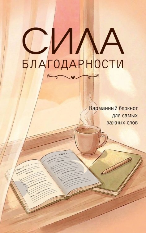 Обложка книги «Сила благодарности. Карманный блокнот для самых важных слов», ISBN 9785042452789