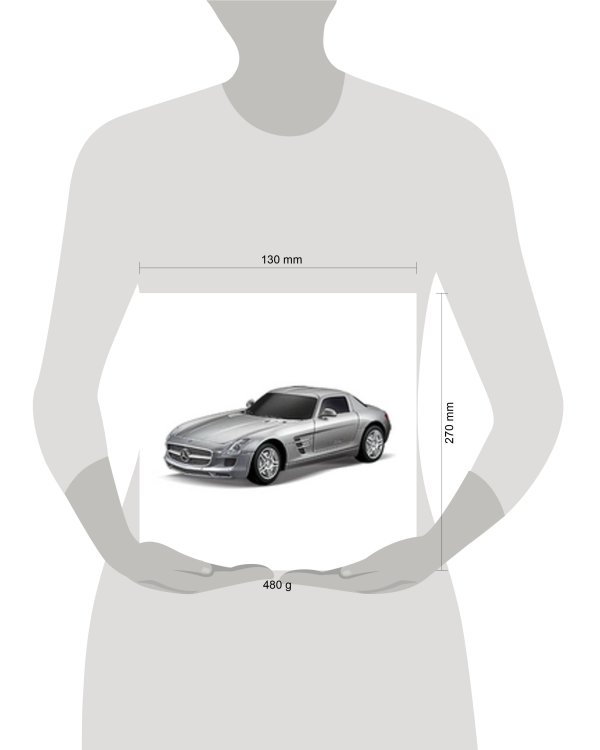 МАШИНА Р/У RASTAR MERCEDES SLS AMG 1:24 ЦВЕТ В АССОРТ. В КОР. в кор.24шт