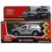Машина металл HYUNDAI SANTAFE ПОЛИЦИЯ 12 см, двер, багаж, инер, серебр, кор. Технопарк в кор.2*36шт