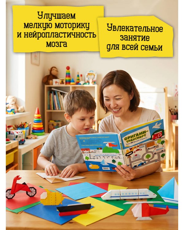 Оригами-транспорт. Более 50 фигурок из бумаги