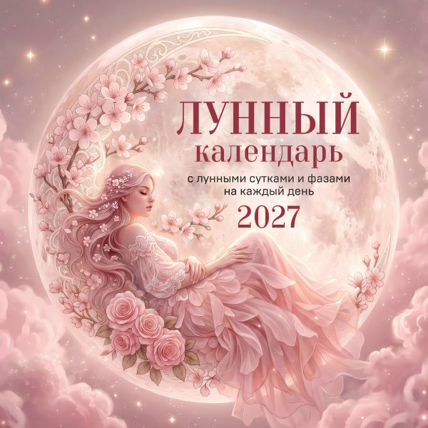 Обложка книги «Лунный календарь на 2027 год. Календарь настенный на 2027 год (300х300)», ISBN 9785042397967