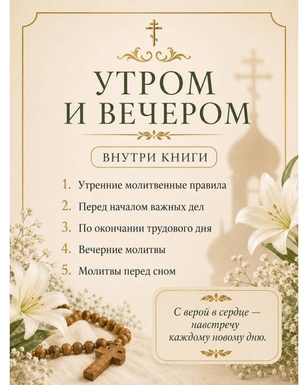 Дополнительное изображение книги «Сборник утренних и вечерних молитв»