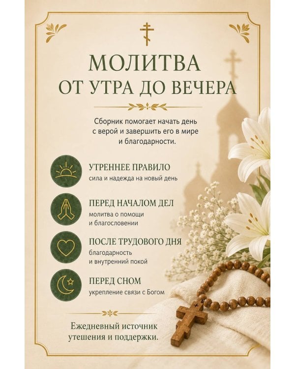 Дополнительное изображение книги «Сборник утренних и вечерних молитв»
