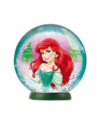 Пазл-шар Ариэль и Рапунцель, 60 деталей, Новогодняя коллекция