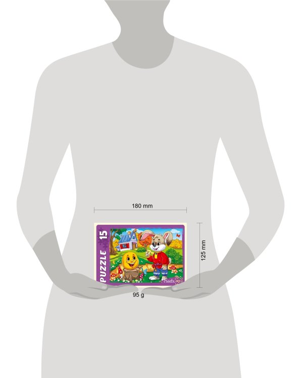 МАКСИ-ПАЗЛЫ 15 элементов. СКАЗКА О КОЛОБКЕ (Арт. ПУ15-0592)