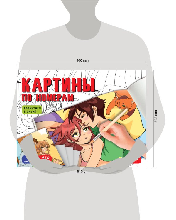 КАРТИНЫ ПО НОМЕРАМ. РОМАНТИКА В АНИМЕ