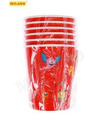 Стаканы бумажные Монстрики (250 мл, 6 шт) флоупак ФЛ-7475