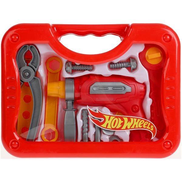 ИНСТРУМЕНТЫ (Умка) Набор инструментов ХОТ ВИЛС пл.чемодан 19,5*26,5*7,5см ИГРАЕМ ВМЕСТЕ в кор.2*30шт