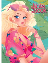 MyArt. БЛОКНОТ в клетку I love pink. С листьями