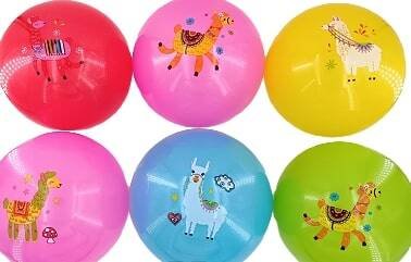 Надувной мяч "Лама"(15 см,цвет микс,пакет) ( Арт. SC5271) кратно 10