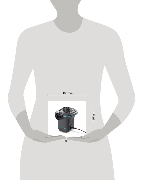 Насос электрический QUICK-FILL (220В от сети, 3 насадки) INTEX Новый дизайн. Арт. 66640