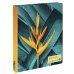 Тетрадь на кольцах Тропический цветок. Тетрадь на кольцах, А5, 100 л., с цветными разделителями, зол. фольга