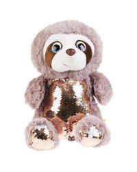 Игрушка мягкая ленивец с пайетками 18см, без чипа, в пак. "МУЛЬТИ-ПУЛЬТИ" в кор.48шт