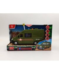 Машина пластик свет-звук ГАЗЕЛЬ NEXT АРМИЯ РОССИИ 22 см, двери, инерц, кор. Технопарк в кор.2*18шт