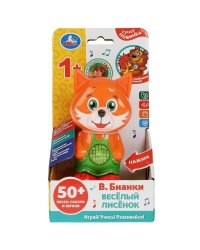 Весёлый лисёнок Бианки В. 50 песен,стихов,звуков. свет.кор.бат. Умка в кор.96шт