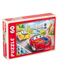 39. ПАЗЛЫ 60 элементов. БЫСТРЫЕ ГОНКИ В ГОРОДЕ (Арт. ПУ60-0462)