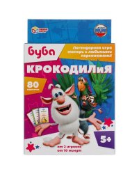 Крокодилия.Буба. Развивающие карточки (80 карточек, 55х85мм). Кор: 138х170х40мм Умные игры в кор50шт