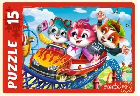 15. МАКСИ-ПАЗЛЫ 15 элементов. ИСТОРИЯ КОТОВ №3 (Арт. ПУ15-7179)