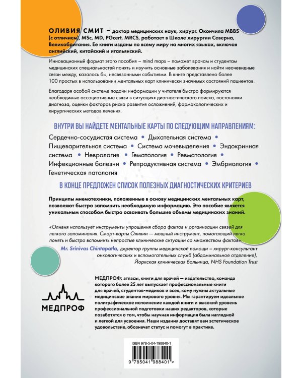 Медицинские интеллект-карты. Легкий способ запоминать симптоматику, диагностику и принципы лечения