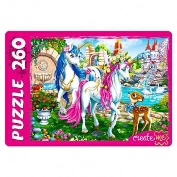 07. ПАЗЛЫ 260 элементов (Рыжий Кот) ПАЗЛЫ 260 элементов. ЧУДЕСНЫЕ ЕДИНОРОГИ №7 (Арт. ПУ260-2469)