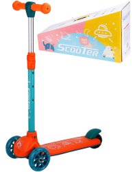 Самокат 3-х колесный со светом 50*25*57 （83）см (Арт. 806O)