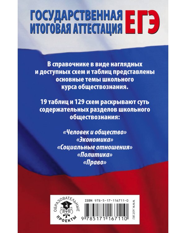 ЕГЭ. Обществознание в таблицах и схемах. Справочное пособие. 10-11 классы