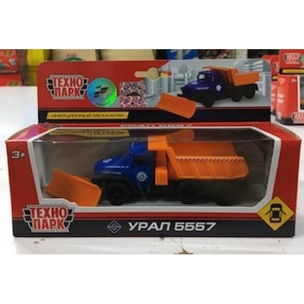 "ТЕХНОПАРК" БЕЗ СВЕТА И ЗВУКА (Умка) МАШИНА "ТЕХНОПАРК" МЕТАЛЛ. ИНЕРЦ. УРАЛ СНЕГОУБОРОЧНАЯ МАШИНА 12СМ, ОТКРЫВ. ДВЕРИ В КОР. в кор.2*24шт