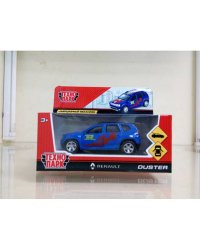 МАШИНА "ТЕХНОПАРК" МЕТАЛЛ. ИНЕРЦ. RENAULT DUSTER 12СМ, ОТКРЫВ. ДВЕРИ И БАГАЖНИК В КОР. в кор.2*36шт