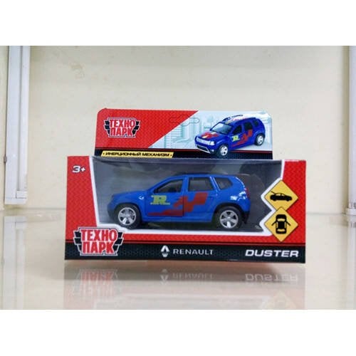 "ТЕХНОПАРК" (Умка) МАШИНА "ТЕХНОПАРК" МЕТАЛЛ. ИНЕРЦ. RENAULT DUSTER 12СМ, ОТКРЫВ. ДВЕРИ И БАГАЖНИК В КОР. в кор.2*36шт