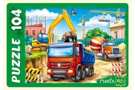 05. ПАЗЛЫ 104 элемента (Рыжий Кот) 75. ПАЗЛЫ 104 элемента. БОЛЬШАЯ СТРОЙКА (Арт. ПУ104-0471)