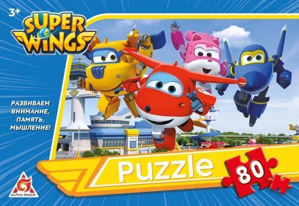 ПАЗЛЫ в коробке 80 деталей (Умка) Супер крылья. Пазлы классические в коробке. Пазл 80 деталей. Умные игры в кор.16шт