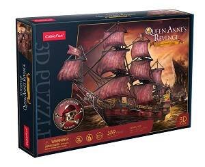 Vessels (Юнитойс) 3D пазл Корабль Месть королевы Анны (юбилейный выпуск), 391 деталей