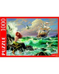 ПАЗЛЫ 1000 элементов. Ф1000-0756 РУСАЛКА И КОРАБЛЬ