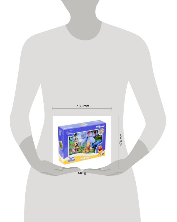 Винни  Пух. 12 кубиков