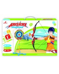 Лук 57х37х5,5см (стрелы на присосках 3шт., мишень) (Арт.Y12849104)