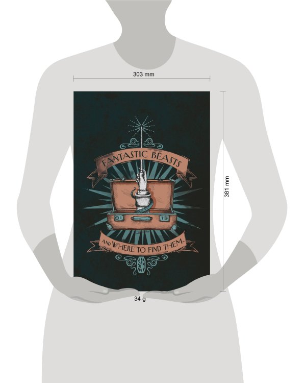 Обложка для паспорта. Фантастические твари. Чемодан