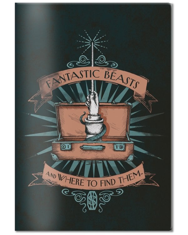 Обложка для паспорта. Фантастические твари. Чемодан