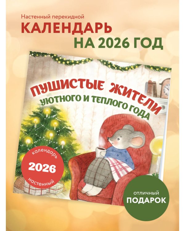 Пушистые жители. Уютного и теплого года. Календарь настенный на 2026 год (300х300 мм)