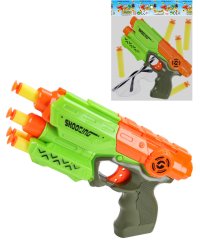 Бластер "Космический выстрел" (32х26х5,5 см) (5 софт-патронов, цвет микс,в пакете) ( Арт. 2206032)