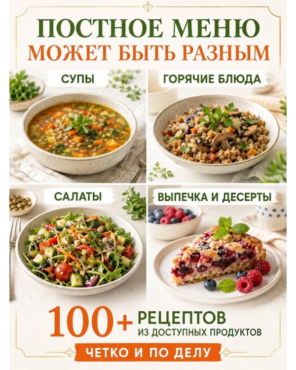 Дополнительное изображение книги «Великий пост. Рецепты на каждый день»