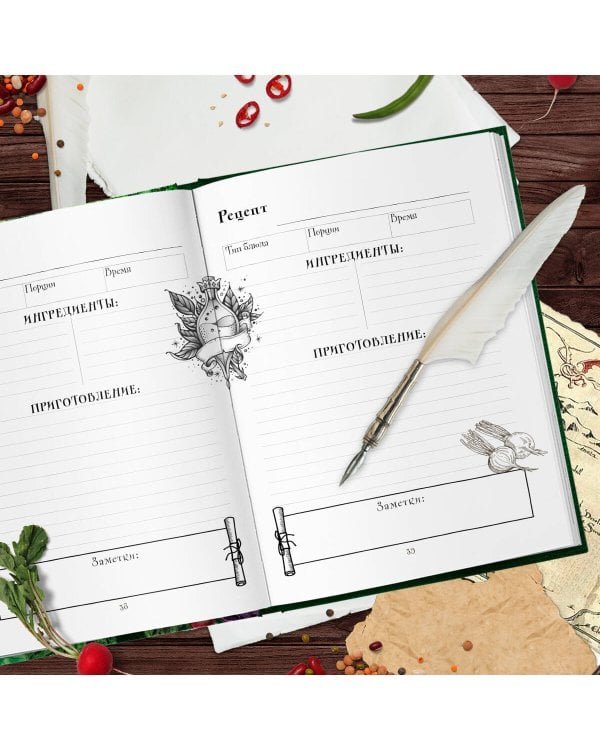 Неофициальная книга для записи рецептов Хоббитов