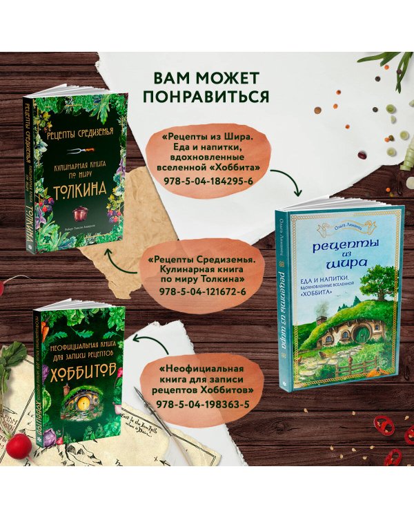 Неофициальная книга для записи рецептов Хоббитов