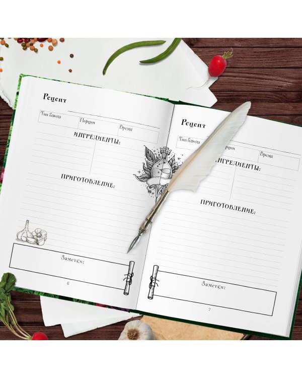 Неофициальная книга для записи рецептов Хоббитов