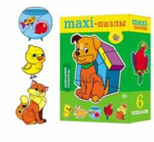 МАКСИ-ПАЗЛЫ ДЛЯ МАЛЫШЕЙ (Рыжий кот) МАКСИ-ПАЗЛЫ. ДОМАШНИЕ ЛЮБИМЦЫ (Арт. ПМ-8485)