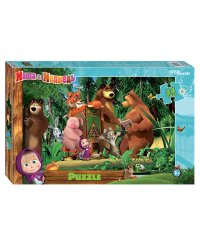 Мозаика "puzzle" maxi 24 "Маша и Медведь - 2" (Анимаккорд)